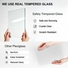 Boarding 18x18 Natural Poster Frame,8x8 Mat,Premium Metal,Tempered glass