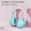 RGB Light Cat Ear Headphone, Foldable 3.5mm Wired Wireless BT
