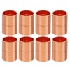 PATIKIL 5/8 Inch ID Copper Coupling Fittings, 8 Pcs Rolled