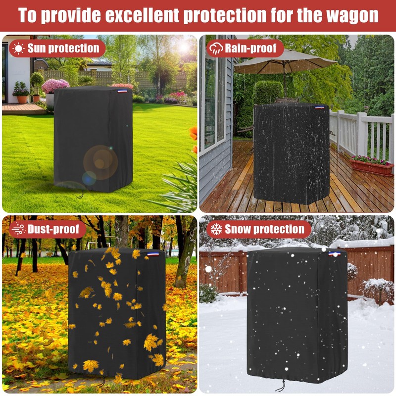 Rilime Wagon Cover Compatible with Wonderfold Wagon W4 Original(Cover Only),Waterproof