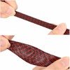Aibole 25Ft-1/2 Black＆Red Cable Management Cord Protector Braided Wire Loom