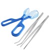 3in1 Feeding Tool Reptile Feeding Tongs Cricket Clamp Bug Scooper,