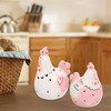 Garneck 2pcs Ceramic Chicken Salt and Pepper Shaker Set, Easter