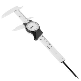 Zerone 6Inch Vernier Dial Caliper, 0-150mm Plastic Dial, 0.1mm Read Value, Imperial Standard (White)