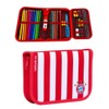 FC Bayern München FCB Pencil Case with Stripes Red /