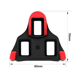 Cuilane Premium SPD Cleats for Cycling Shoes, Compatible with Shimano SPD SL Cleats, Durable, Anti-Slip, High-Performance Pedal Cleats for Road and Indoor Bikes, Red