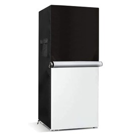 Bitubi Upright Freezers Cover,Outdoor Refrigerator Cover,– Waterproof, Dustproof, Sun-Proof, 33" W x 33" D x 67" H. Suitable for most 14.1-17 Cubic Compact Mini Freezer on market (Black)