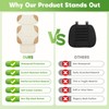 Siivton Car Seat Protector for Kids, Anti-Slip Design, Thick Padding,