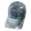 Popfizzy Cheer Mom Hat for Women, Rhinestone Cheer Mom Gifts,
