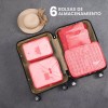 Lecute 6 Bolsas Organizador Ropa Maleta Viaje Multiusos Impermeable