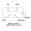 HEADLIGHT SWITCH - OFF-PARKING LIGHTS-HEADLIGHTS - 12 VDC 15 AMP