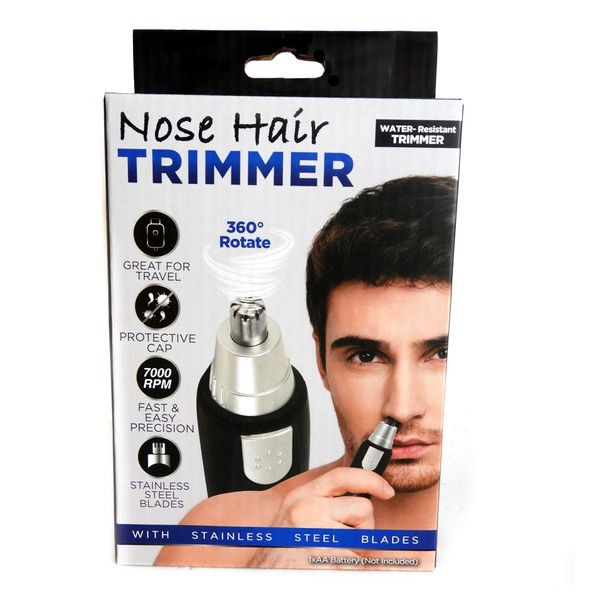 Ear & Nose Hair Trimmer with Stainless steel Blades Water Resistant 7000 RPM Motor