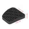X AUTOHAUX Car Auto Vehicle Rubber Black Brake Clutch Pedal