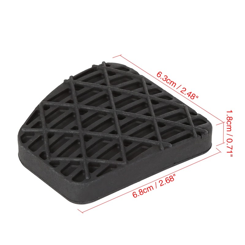 X AUTOHAUX Car Auto Vehicle Rubber Black Brake Clutch Pedal