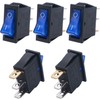 Twidec/5Pcs Rocker Switch Toggle AC 20A/125V 15A/250V SPST 3 Pins