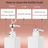 Pump Bottle Dispenser 22oz/650ml Jansburg 2Pack Refillable Square Plastic Lotion