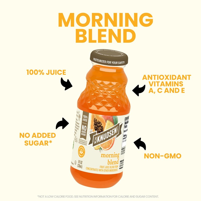 R.W. Knudsen Organic Morning Blend Juice, 8 fl oz (12