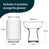 Libbey Stemless Margarita Glasses Set of 6, 10.25 ounces Classic