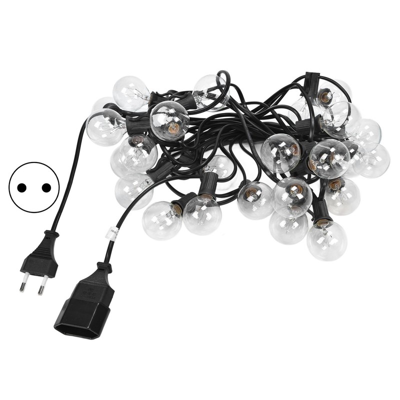 7.65m G40 Bulb String Light 25LED Waterproof Decorative String Lamp