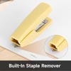 Eagle Stapler with Stapler Remover，12 Sheets Capacity，NO.10 Stapling,Yellow
