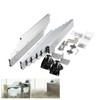 Full Extension Table Slide, Aluminum Telescopic Cabinet Table Guide Rail