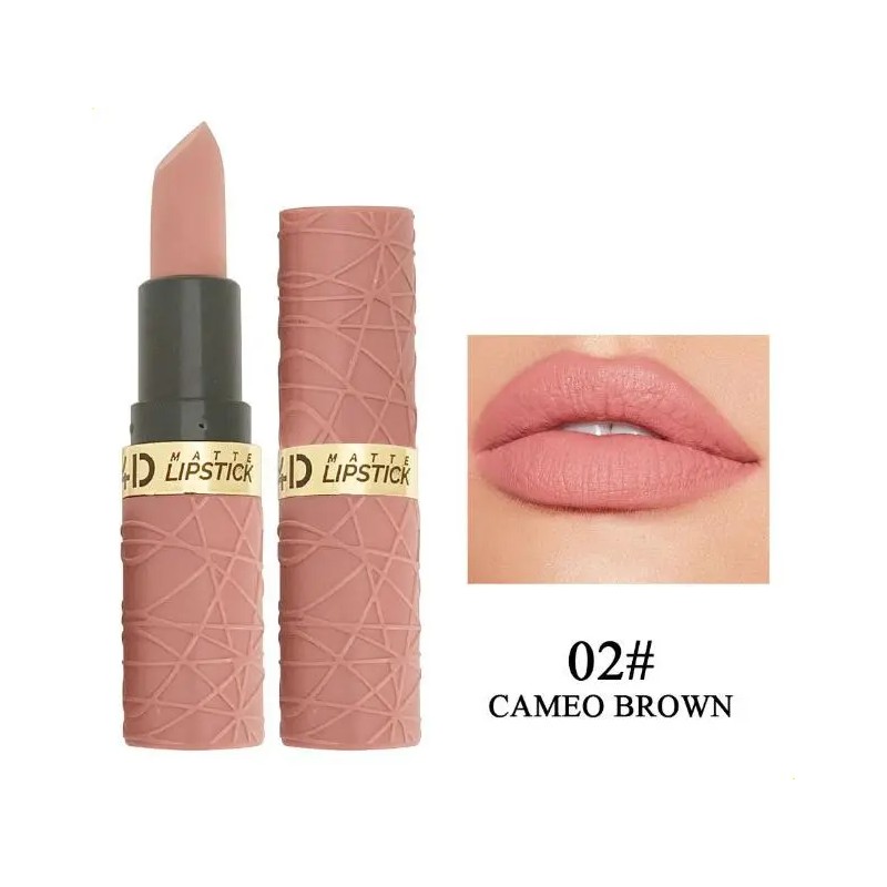 Set 6 Labiales Mate Marrón Rojo Larga Duración W
