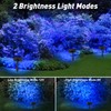 T-SUN Blue Solar Spot Lights Outdoor 4 Pack, 49 LED