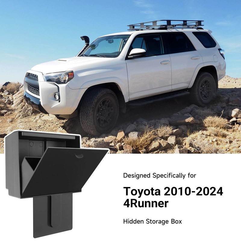 Hidden Storage Box Compatible with Toyota 2010-2020 2021 2022 2023