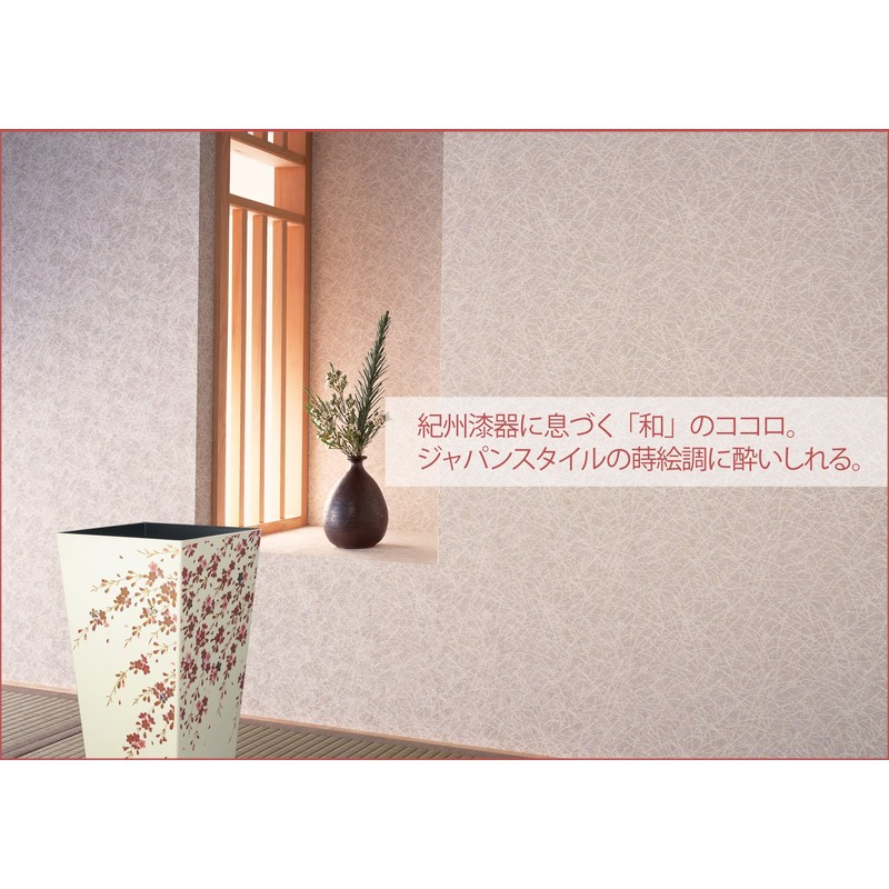 TATSU-CRAFT Maki-e Style Dust Box, No Lid, M Angle, Cherry