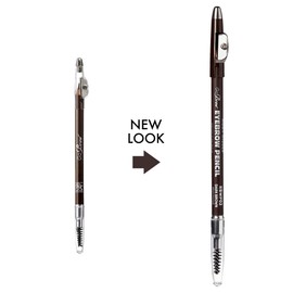 Ruby Kisses GoBrow Eyebrow Pencil, Sharpenable, Longwear, Long Lasting Eyebrow Wooden Pencil for Natural-Looking Brows 3 PACK (Dark Brown)