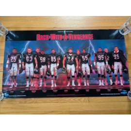Chicago Bears Back with a Vengeance 1987 Poster featuring Hampton Dent McMichael
