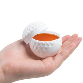 6 PCS Golf Ball Shot Glass, 1.7 oz Small Funny Drinking Wine Glass with Lid, Novelty Creative Party Shot for Men Birthday, Golf Enthusiasts and Themed Party, White