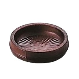 J-kitchens Buckwheat Condiment Dish, Zaru Soba, Small Plate, Break-resistant, Resin, φ3.3 x 2.2 inches (8.4 x 5.7 cm), Echizen Soot Bamboo Made in Japan