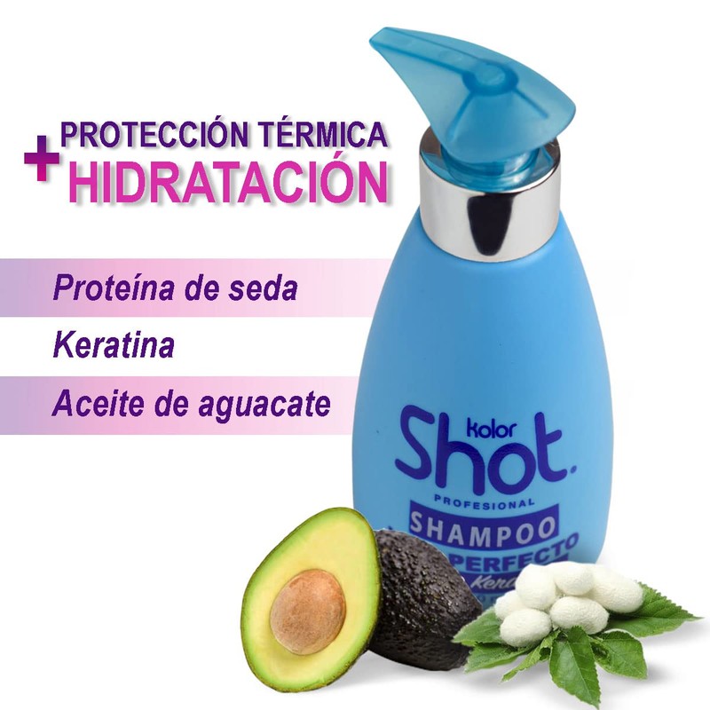 Kit Kolor Shot Liso Perfecto Shampoo + Tratamiento 250ml, Shampoo