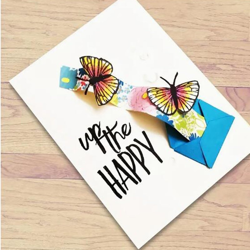 Suds&WH Envelope Letter Metal Die Cuts,Spring Flower Envelope Letter Cutting