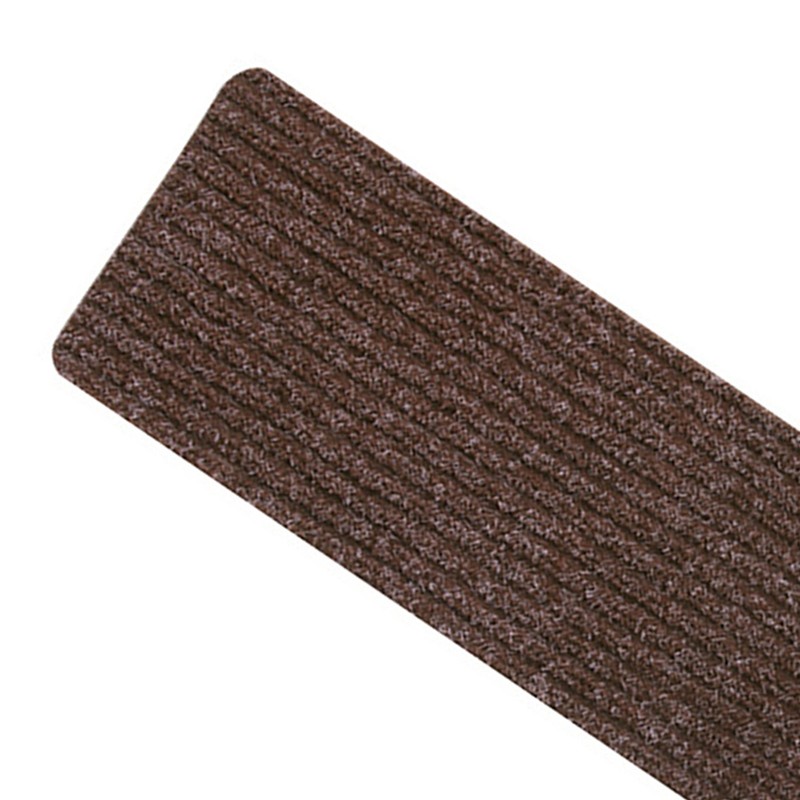 6pcs Stair Mat Self Adhesive Reusable Stair Mat Brown