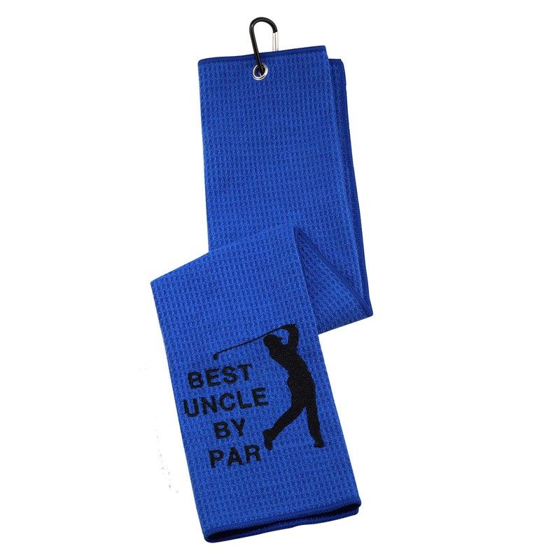 Best Uncle by Par Golf Towel Uncle Golf Gift Embroidered