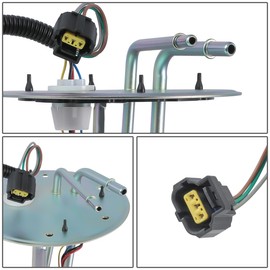 Auto Dynasty [USA & Canada Models] E2266S Electric Fuel Pump Module Assembly Compatible with Ford Explorer Mountaineer Sport Utility 2/4-Door 1997-1998, 12V, White