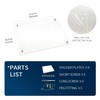 Suaific 2 Pack 5x7 Acrylic Picture Frames with Hanging Kit
