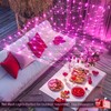 JMEXSUSS 200 LED Pink Net Lights Outdoor, 8 Modes 9.8ft