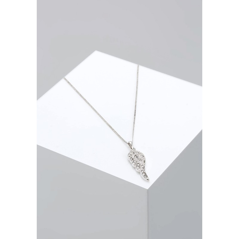 Elli Necklace Women Wing Pendant Boho with Crystals in 925