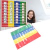 4 Column Hanging Pocket Chart for Classroom Heavy Duty Clear