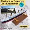 12” RMS Titanic Model With Removable Stand, Titanic Toys For