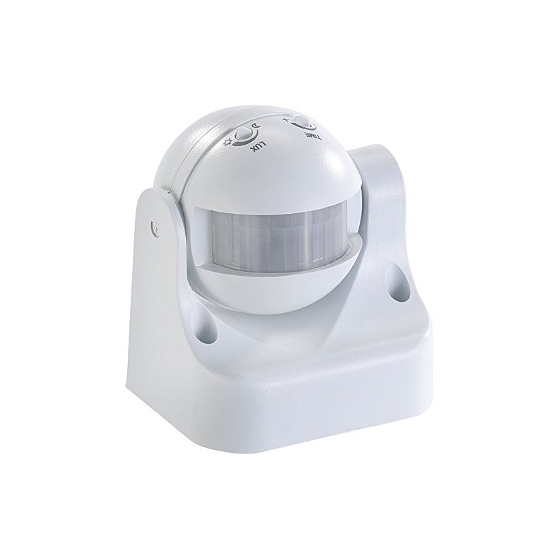 revolt Outdoor Motion Detector: Vertical Pivoting 180° PIR Motion Detector,
