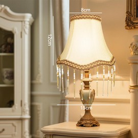 DASIAUTOEM Vintage Lampshade, Victorian Style Fringe for Lamp, Retro Lamp Cover, Lampshades for Floor Lamps, Floor Lamp, Table Lamp, Ceiling Light, Living Room Decoration