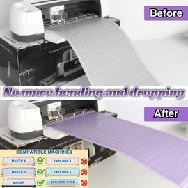 LOPASA Long Extension Tray for Cricut Maker 4 Maker 3 and Maker, Cutting Mat Holder Accessories, Tray Extender for 12x24 Mat, Cutting Machine Essential Support Accessories