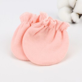AQOKKA Newborn Baby Mittens No Scratch Cotton Elastic Wrist Gloves Infant Toddler Mittens for Baby Boy Girl 0-6 Months