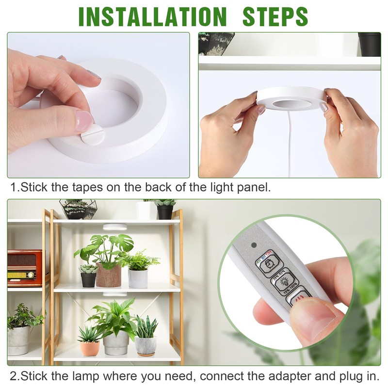 LORDEM Ceiling Grow Light for Indoor Plants, 96 LEDs Full