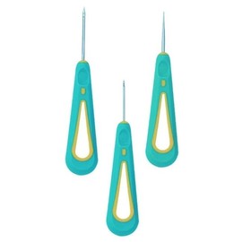 3 Pcs Green Candle Making Punch Needle Tool Set, Round Hole Cone Hand Drills Punch Needle Candles Wick Tools for DIY Silicone Mould Making Punch Candle Making,Round Hole Punch Wicking Needle Tools