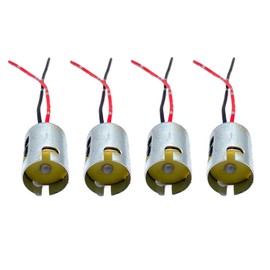 4 Pcs BA15S 1141 P21W S25 1156 Car LED Bulb Sockets, Single Contact 1141 1156 Socket Car Bulb Adapter with Pre-Wire for Car Turn Signal Tail Stop Brake Light Rear Light